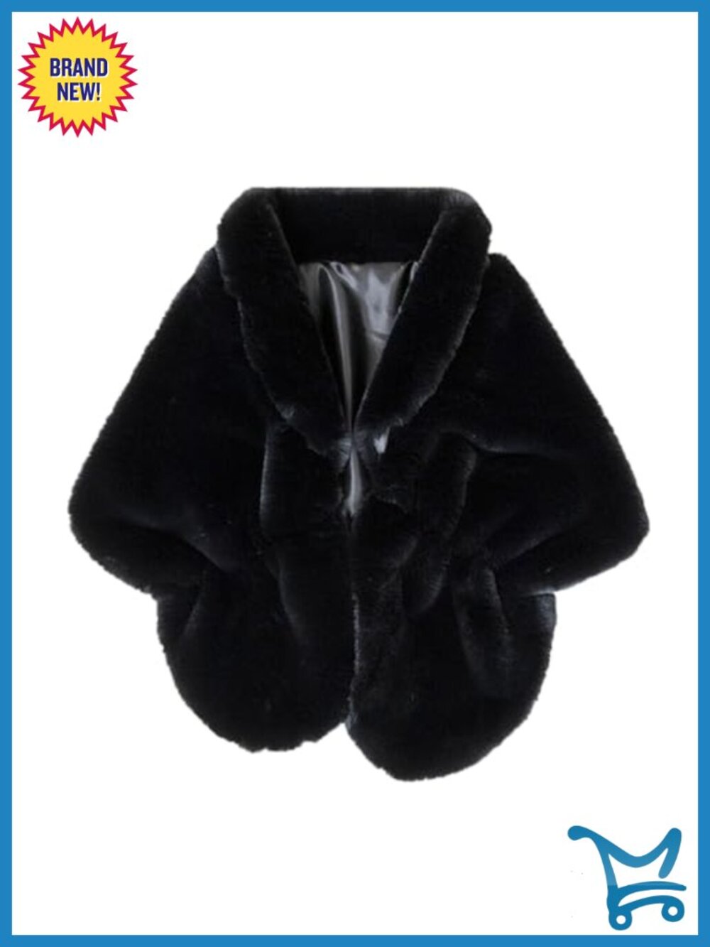 Faux Fur Shawl Wrap Stole Bridal Bridesmaids Cape Coat Wedding Party